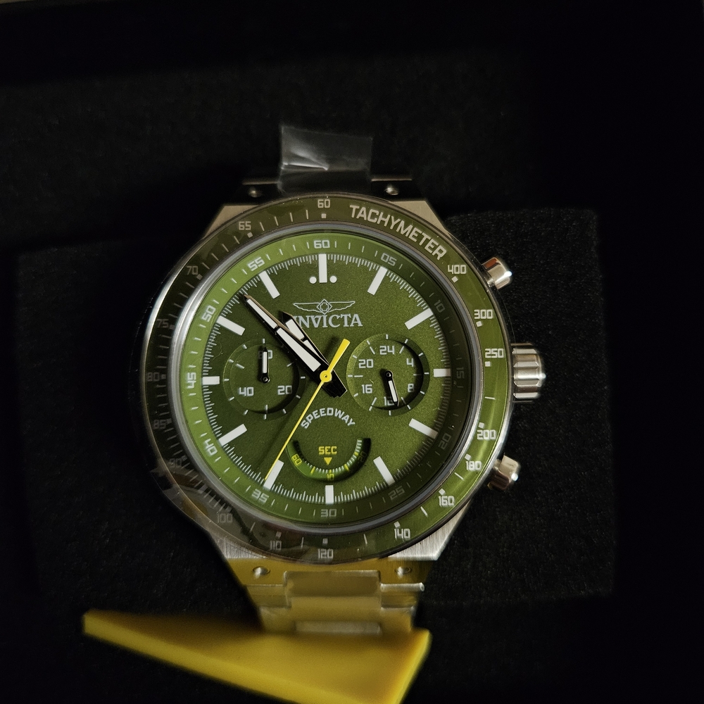 Invicta Green Tachymeter Watch